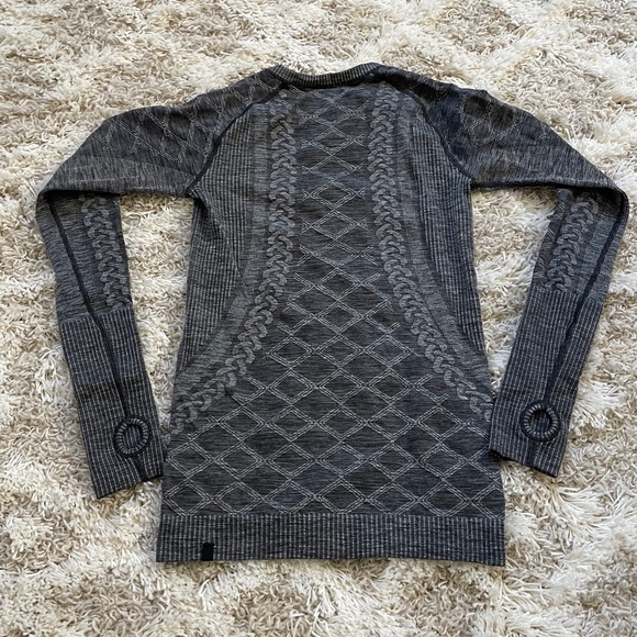 Lululemon Rest Less Pullover Heather Black Size 6 - Picture 5 of 5